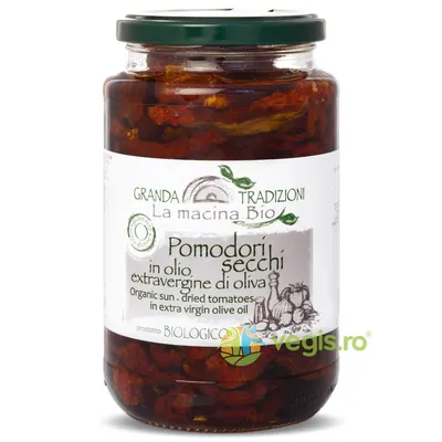 Rosii Uscate in Ulei de Masline fara Gluten Ecologice/Bio 500g