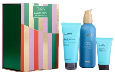 Ahava Set Dare to Glow - Gel de duș, Loțiune și Cremă de mâini, 40 + 250 + 100 ml