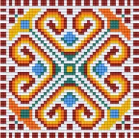 Mozaic cu pixeli Bright Toys - Broderie bulgară, 48 x 48 pixeli, motiv 2