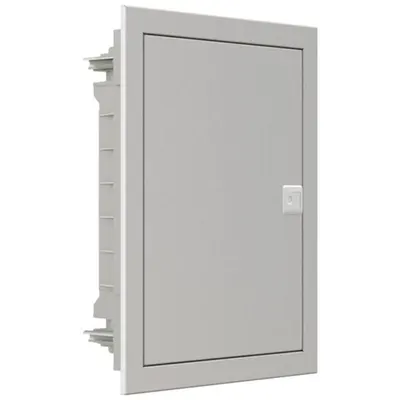 Cofret de distributie pentru dispozitive multimedia, Noark 111143 PMF-MM 12 PW incastrata, usa alba din plastic