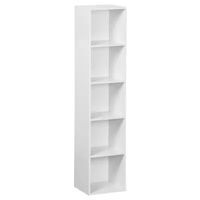 Bibliotecă albă 30x24x132 cm Cube – Casa Selección