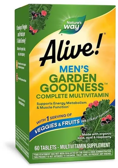 Alive Garden Goodness Men's Multivitamin, 60 tablete, Nature's Way