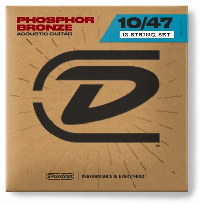 Corzi pentru chitară acustică Dunlop – Phosphor Bronze, DAP1047J, 10-47