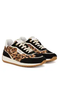 Pantofi sport dama St. Leopard 252TCP028 - piele naturala - negru/maro