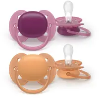 Philips Avent Ultrasoft SCF093/03 18+m suzetă Girl 2 buc