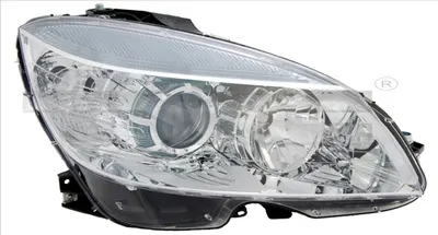 Far stanga (H7, reglaj electric, cu motoras, fundal cromat) MERCEDES Clasa C (CL203), C T-MODEL (S204), C (W204), CLC (CL203)