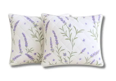 Set 2 Perne Somnart matlasate Lavanda Confort 60x60 cm