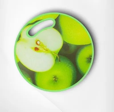 Set tocător plastic rotund culori diferite fructe 30cm Engros