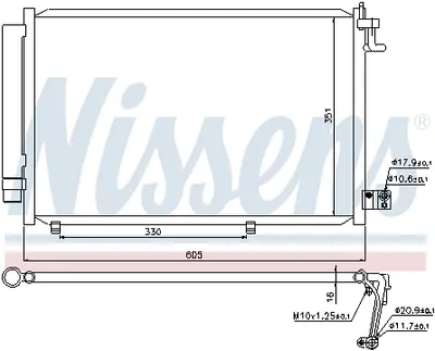 Radiator clima AC cu uscator FORD FIESTA VI 1.25-1.6 dupa 2008