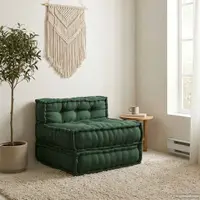 vidaXL Unitatea de sofa modulară verde 70x70x54 țesătură