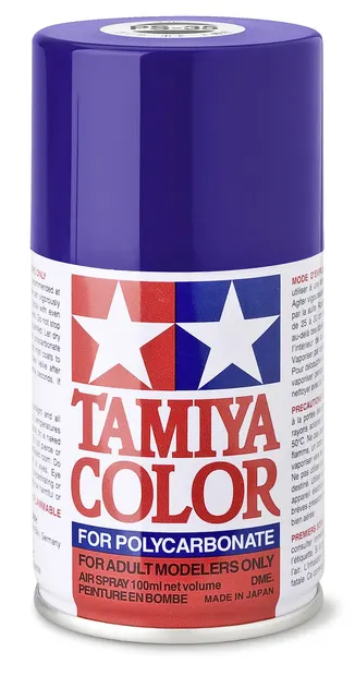 Vopsea spray Tamiya pentru suprafete transparente din policarbonat - PS-35 Blue Violet (100 ml) (TAM86035)