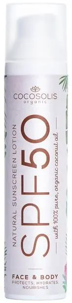 Cocosolis Sunscreen Lotiune naturala de protectie solara, SPF50, 100 g