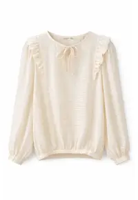 Bluza dama - Natural - Volane
