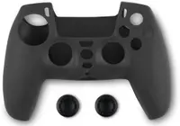 Husă din silicon pentru controler și protecție pentru butoane Spartan Gear - DualSense, negru (PS5)