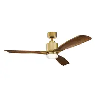 Lustra cu ventilator Ridley II – 52in / 132cm Fan – Natural Brass