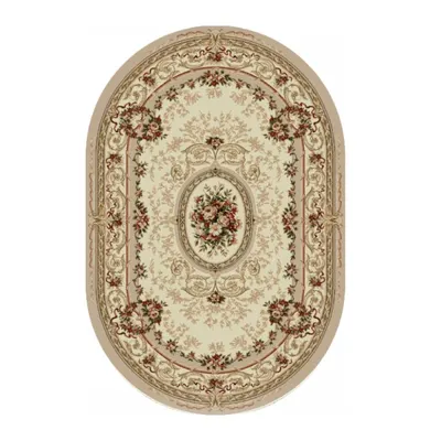 Covor Oval, 60 x 110 cm, Crem, Lotos 568/100