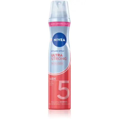 NIVEA Ultra Strong fixativ pentru păr cu fixare foarte puternică fara silicon 250 ml