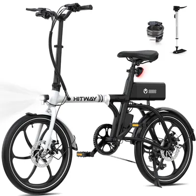 Bicicletă electrică pliabilă 20" aplicație smart 7 viteze bk35