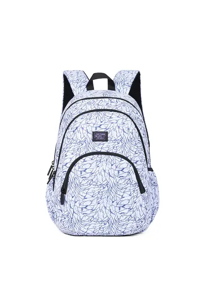 Rucsac unisex din material textil cu model - Violet