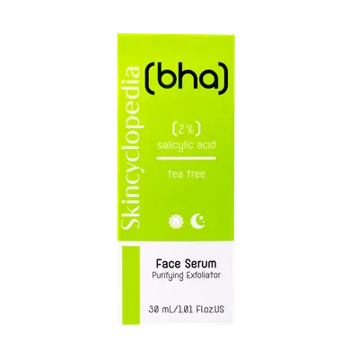 Ser facial cu 2% acid salicilic + ulei arbore de ceai, 30ml, Skincyclopedia