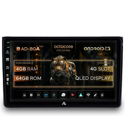 Navigatie Audi A4(B6 B7) Seat Exeo, Android, A-Octacore 4GB RAM + 64GB ROM, 9 Inch - AD-BGA9004+AD-BGRKIT425