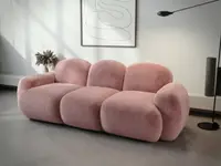 Canapea bubble Zenvia plusata roze