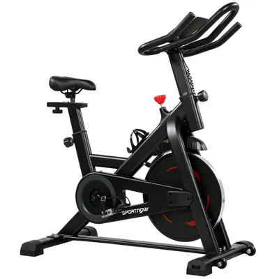 Bicicletă SPORTNOW pentru Acasă, Stativă cu Aplicație, Rezistență Magnetică 0-100% | Aosom Romania