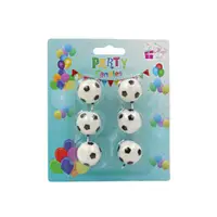 Set 6 lumânări party minge fotbal