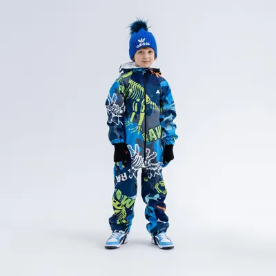 Costum Softshell Schi/ Sanie Dino Copii