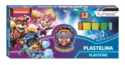 Plastilina St.Majewski - Paw Patrol, 12 culori