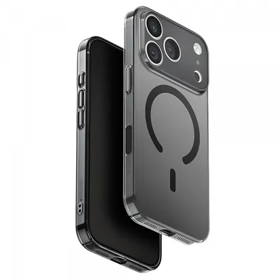 Husa MagSafe pentru Apple iPhone 17 Pro, UNIQ, AirSuit MagClick, Neagra