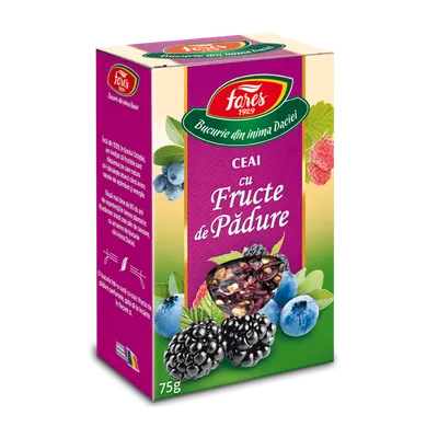 Ceai cu fructe de padure, 75g, Fares