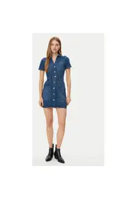 Rochie dama - 305254870 - Bumbac/Poliester - Albastru - Albastru