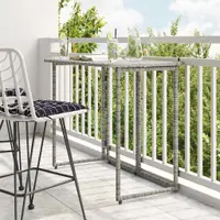 Gossi masa de gradina pliabila gri 90x51x75 cm poly ratan