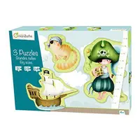 Set puzzle 3 piese XL tematica pirati Mandarine 42433MD