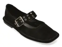 Balerini GRYXX negri, HZY35, din piele intoarsa