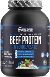 Beef Protein, ciocolată și mentă, 1500 g, Maxxwin