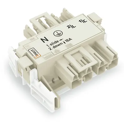 Linect® T-connector; 4-pole; Cod. A; 1 input; 2 outputs