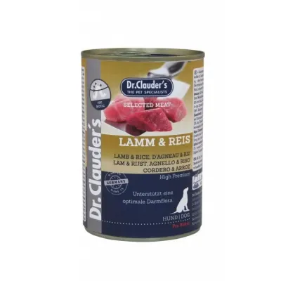 Hrana umeda pentru caini, Dr. Clauder`s Dog Selected MEAT - MIEL SI OREZ 400g