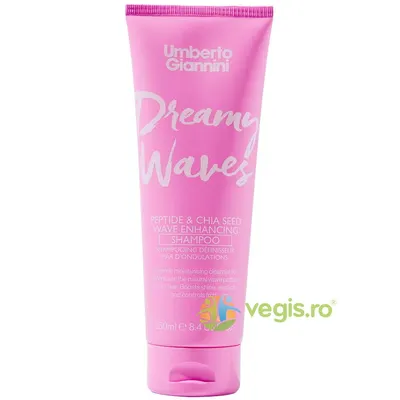 Sampon pentru Definirea Parului Ondulat cu Peptide si Extract de Seminte de Chia Dreamy Waves 250ml