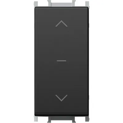 Intrerupator storuri negru 1-0-216AX 250V, TEM Modul TEM-SM40SBNT10-U