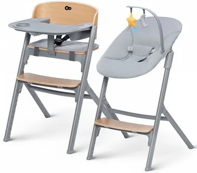 Scaun de sufragerie si sezlong KinderKraft - Livy and Calmee, din lemn