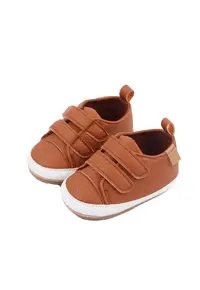 Pantofi Cu Barete Cu Arici - Elegant - Piele ecologica - Baieti - Velcro - Maro