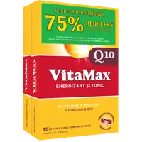 Pachet Vitamax Q10 1 + 75% reducere la al doilea produs, 30 capsule moi, Perrigo