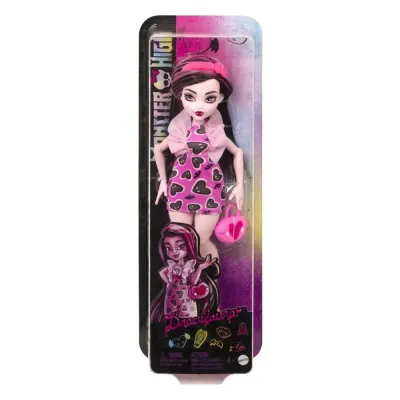 Papusa cu accesorii, Monster High, Draculaura, HKY74