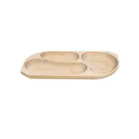 Platou cu 3 Compartimente, Lemn de Fag, 44 x 23 x 2.5 cm