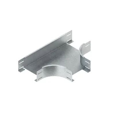 Piesa in T cu profile laterale neperforate, dar cu perforatii conector, cu placi de imbinare integrate RTSS 100.300 S