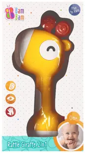 Jucarie zornaitoare 2 in 1, BamBam, Girafa