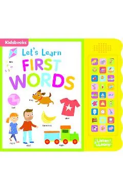 27-Button Sound Book Let's Learn First Words