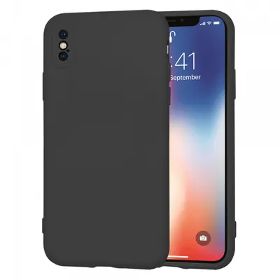 Husa pentru Apple iPhone XS / X, Techsuit, SoftFlex, Neagra